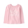 Camiseta Estampada Con Tutú para niñas  - Rosa