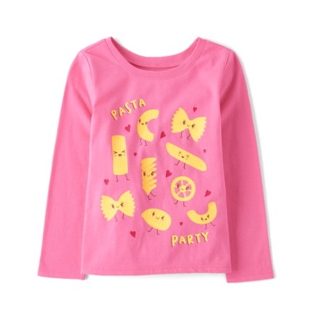 Camiseta del Club De La Pasta para niñas - Rosa
